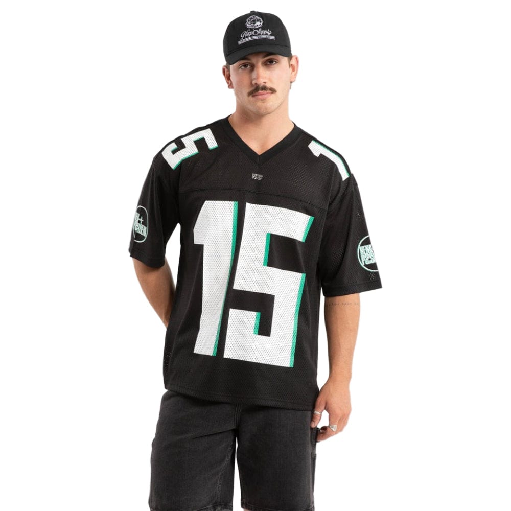 NXP Patriot Grid Iron Jersey - Jet Black