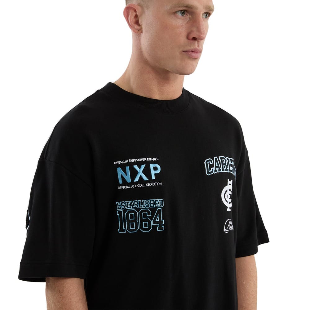 NXP X AFL Carlton Stadium Loopback Tee - Black