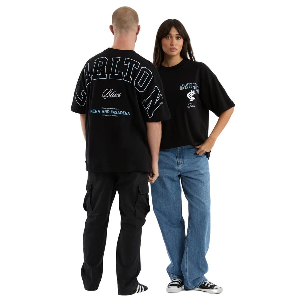 NXP X AFL Carlton Stadium Loopback Tee - Black