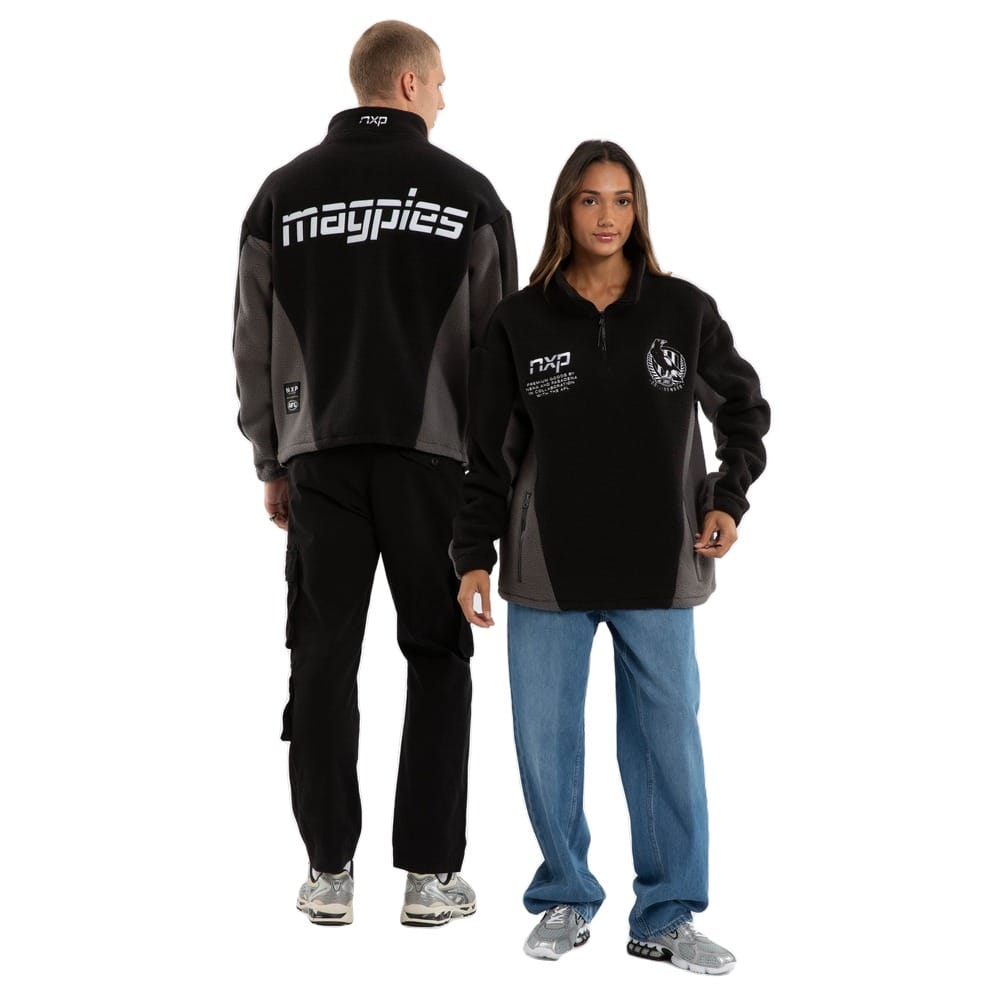 NXP X AFL Collingwood Defence Pullover - Black / Charcoal