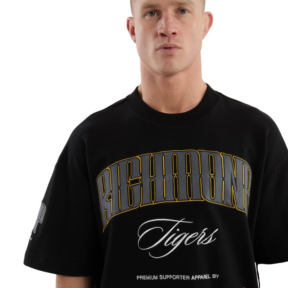 NXP X AFL Richmond Game-On Loopbk Tee - Jet Black