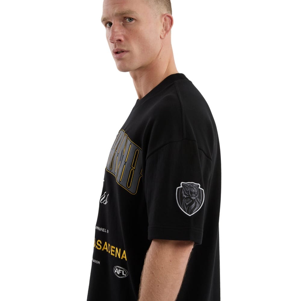 NXP X AFL Richmond Game-On Loopbk Tee - Jet Black