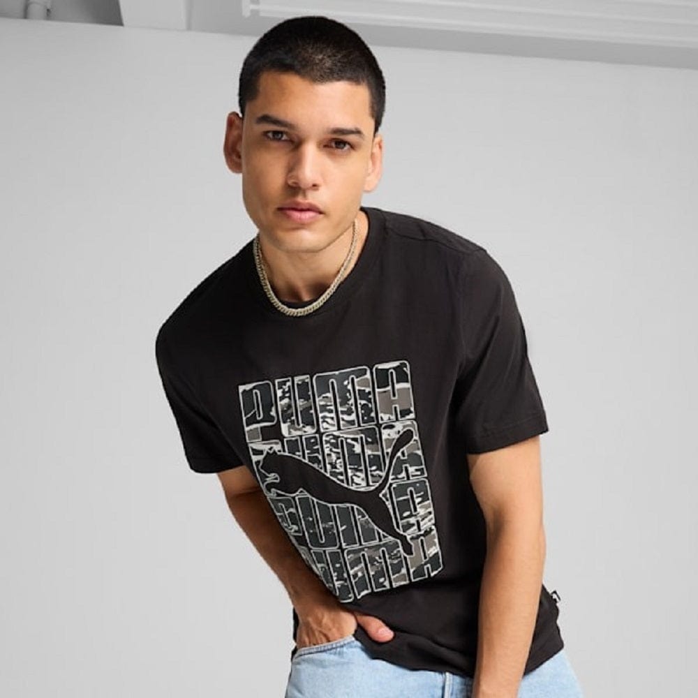 PUMA Graphics Camo Tee - Black