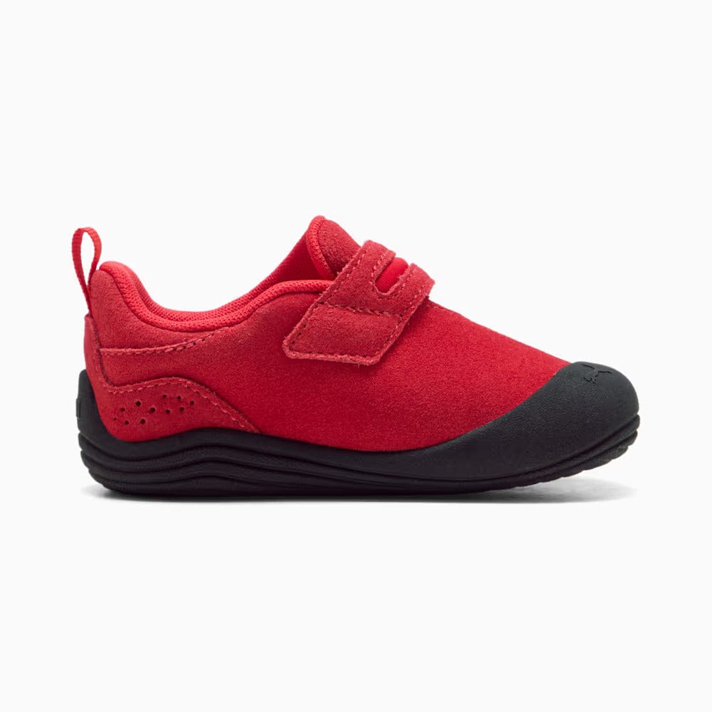 PUMA Infants Kitten Premium V Slip On - All Time Red / White / Gold