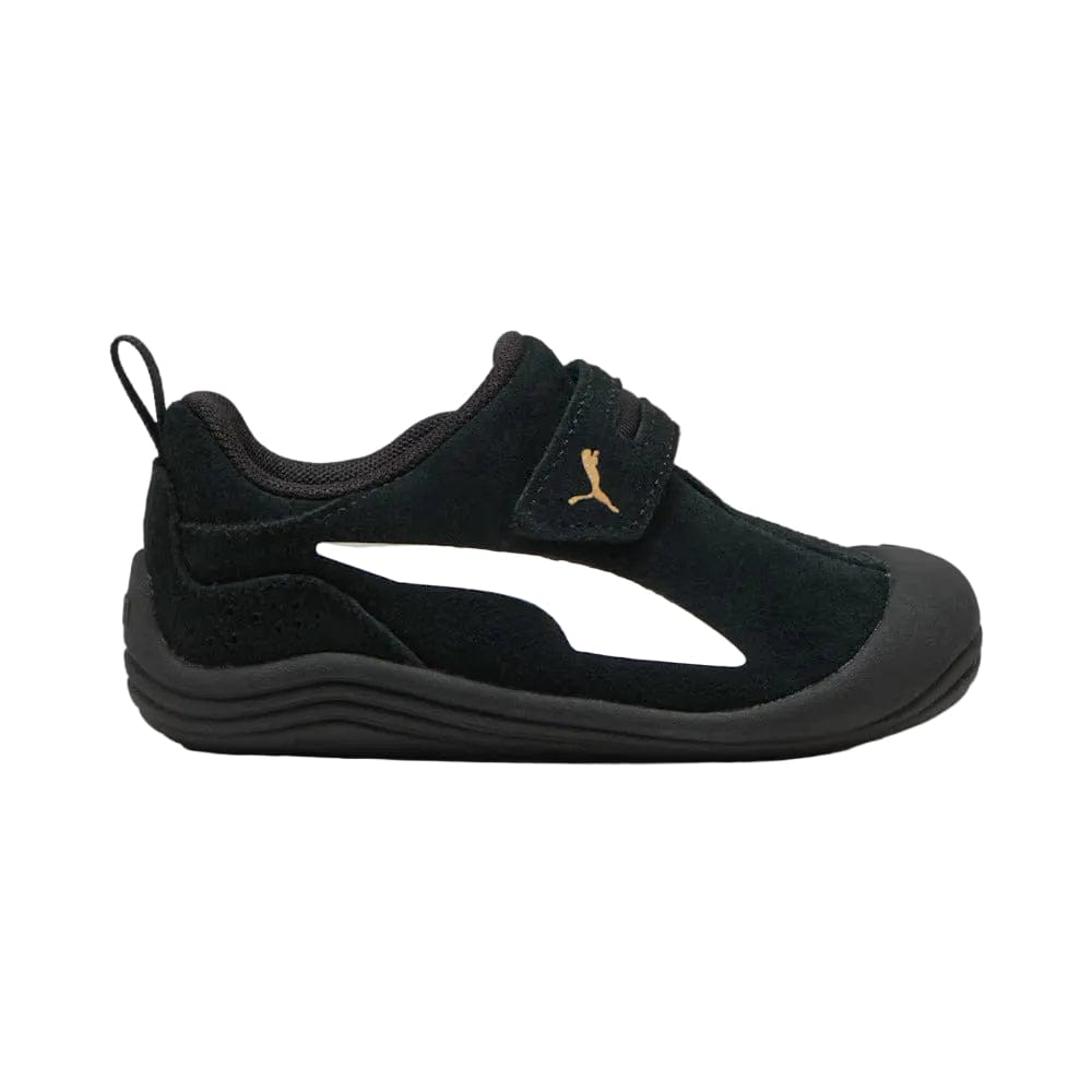 PUMA Infants Kitten Premium V Slip On - Black / White / Gold