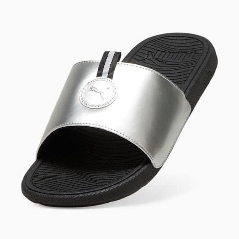 PUMA Cool Cat 2.0 Metallic Slide - Black / Silver