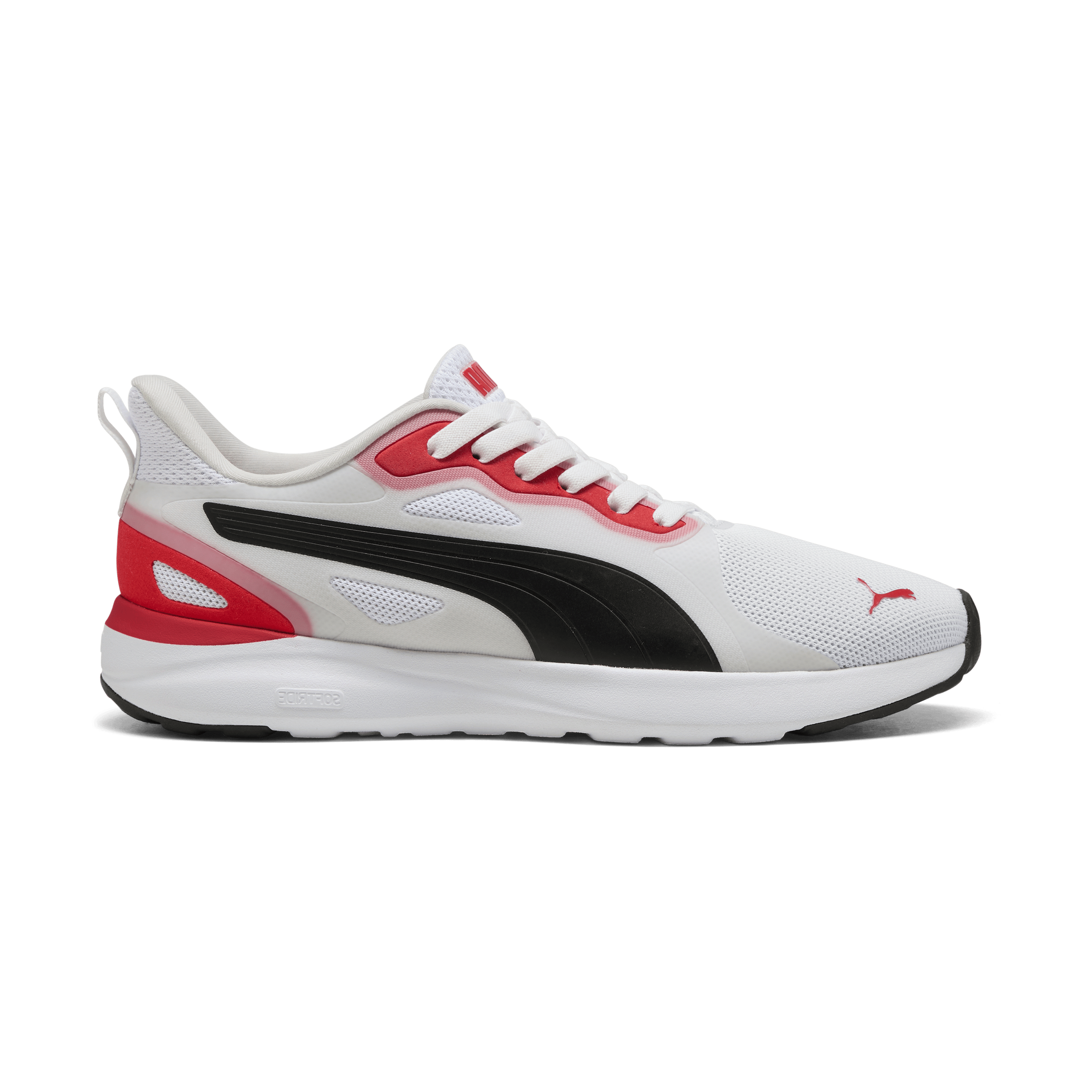 PUMA Softride Cosmic Street Sliptech - White / Black / All Time Red