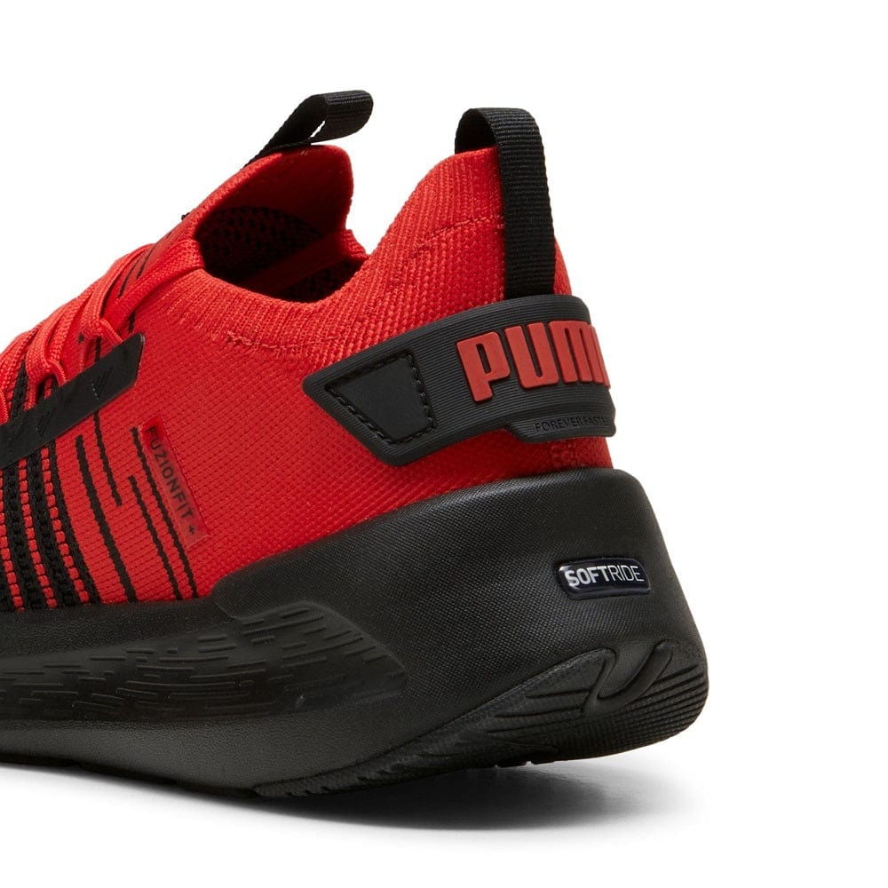 PUMA Softride Symmetry Fuzion - Black / Red / White