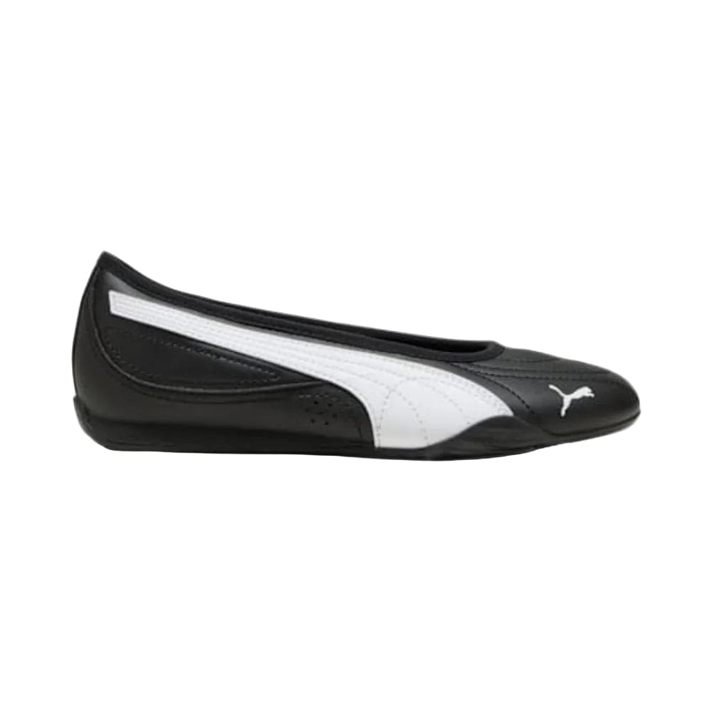 PUMA Women's Catch Soleil Ballerina - Black / White