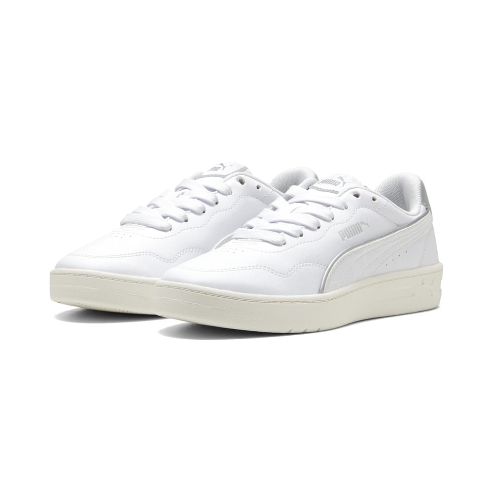 PUMA Womens DayINight Court Lally - White / White / Silver