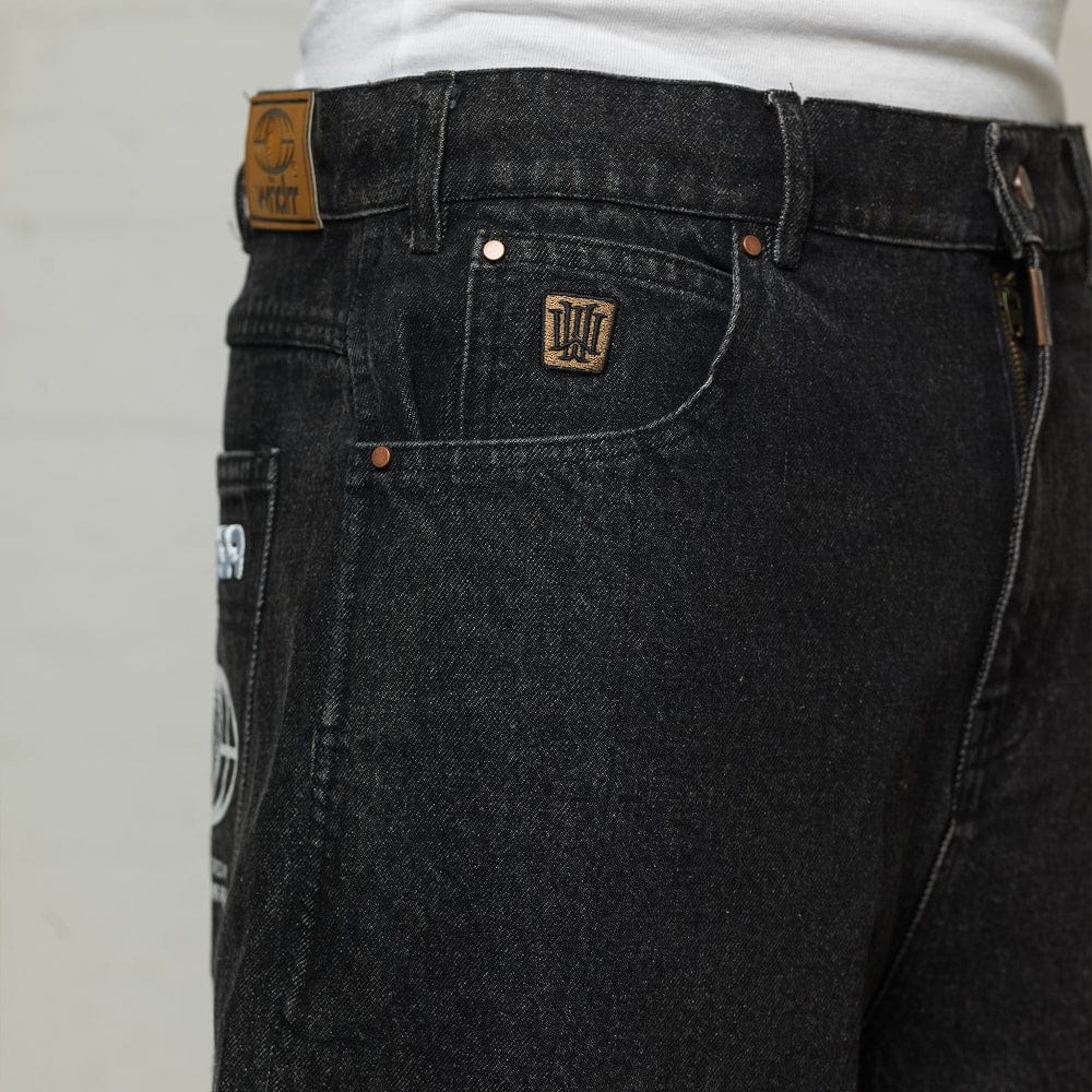 WNDRR Booster Denim Short - Washed Black
