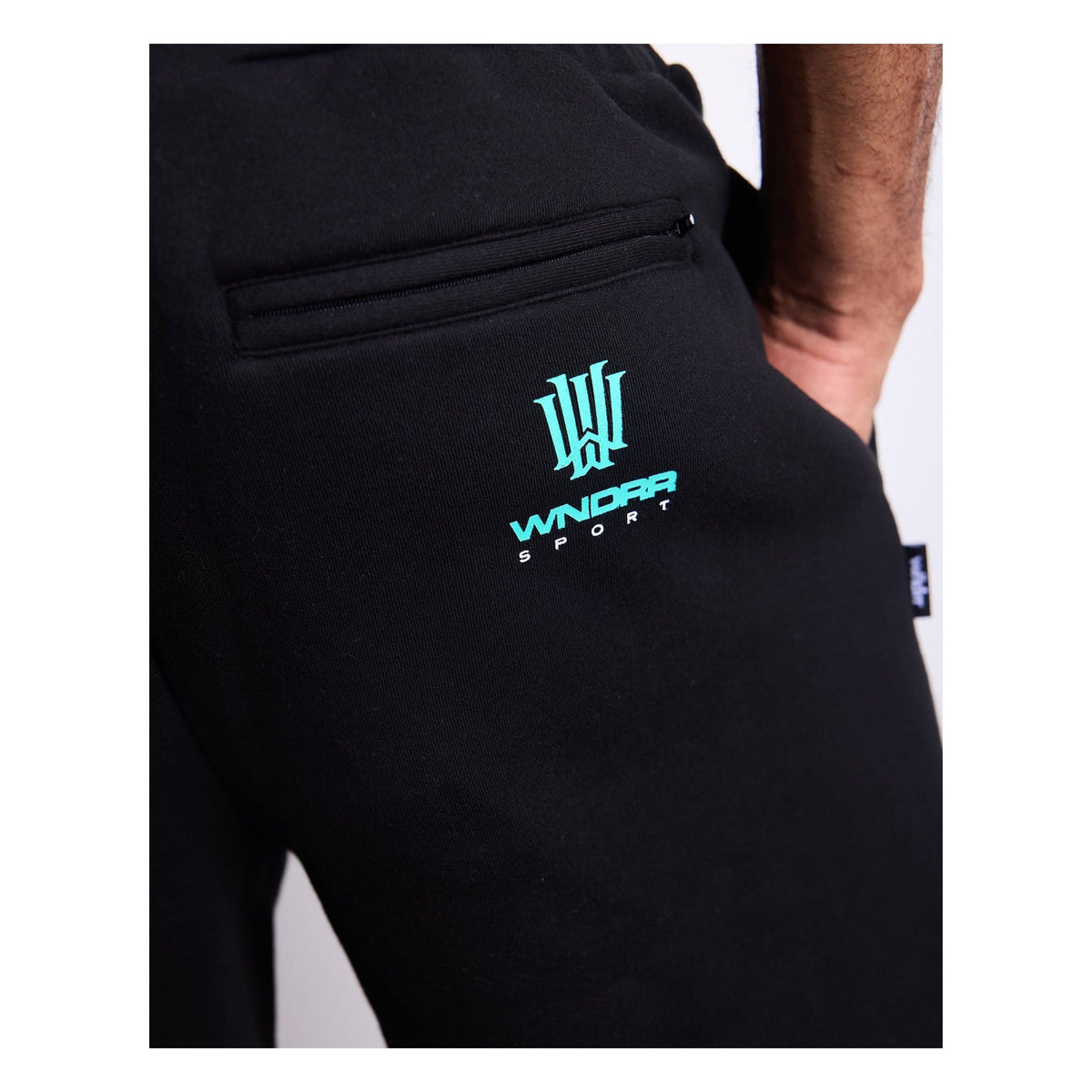 WNDRR Collective TECH Trackshort - Black / teal