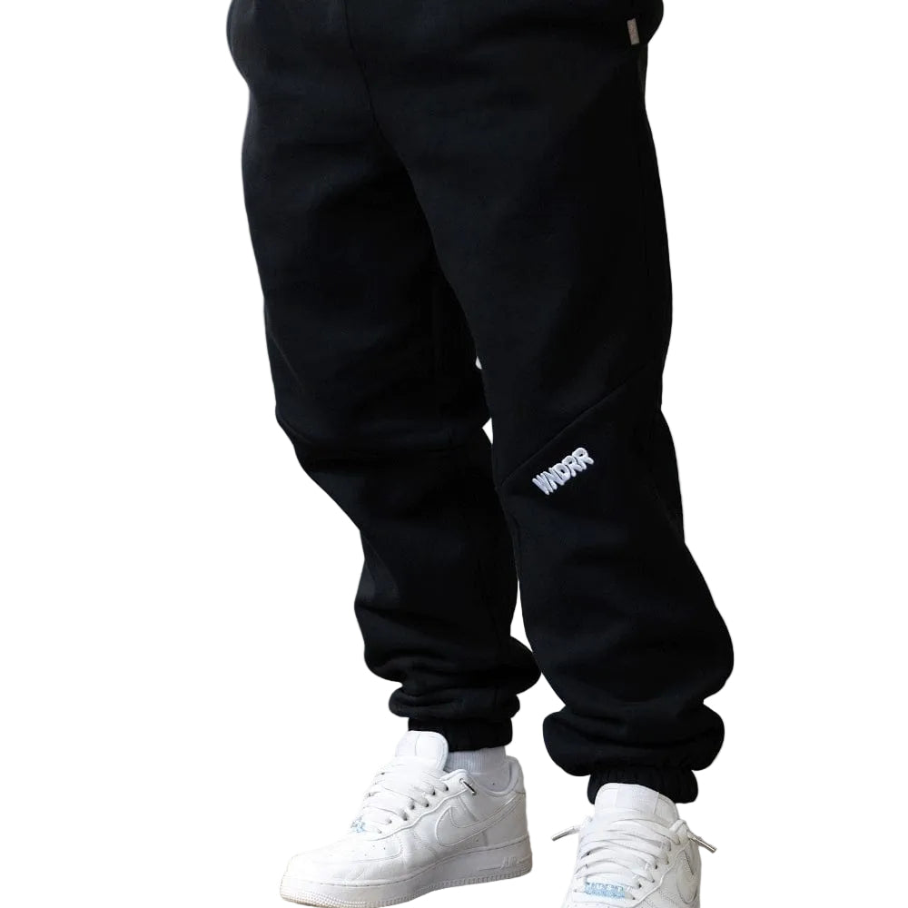 WNDRR Halo Baggy Trackpant - Black