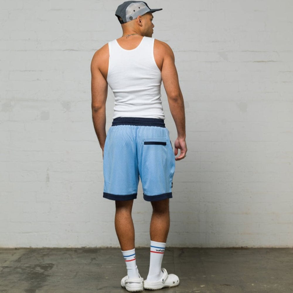 WNDRR Offcut Court Short - Air Blue / Blue
