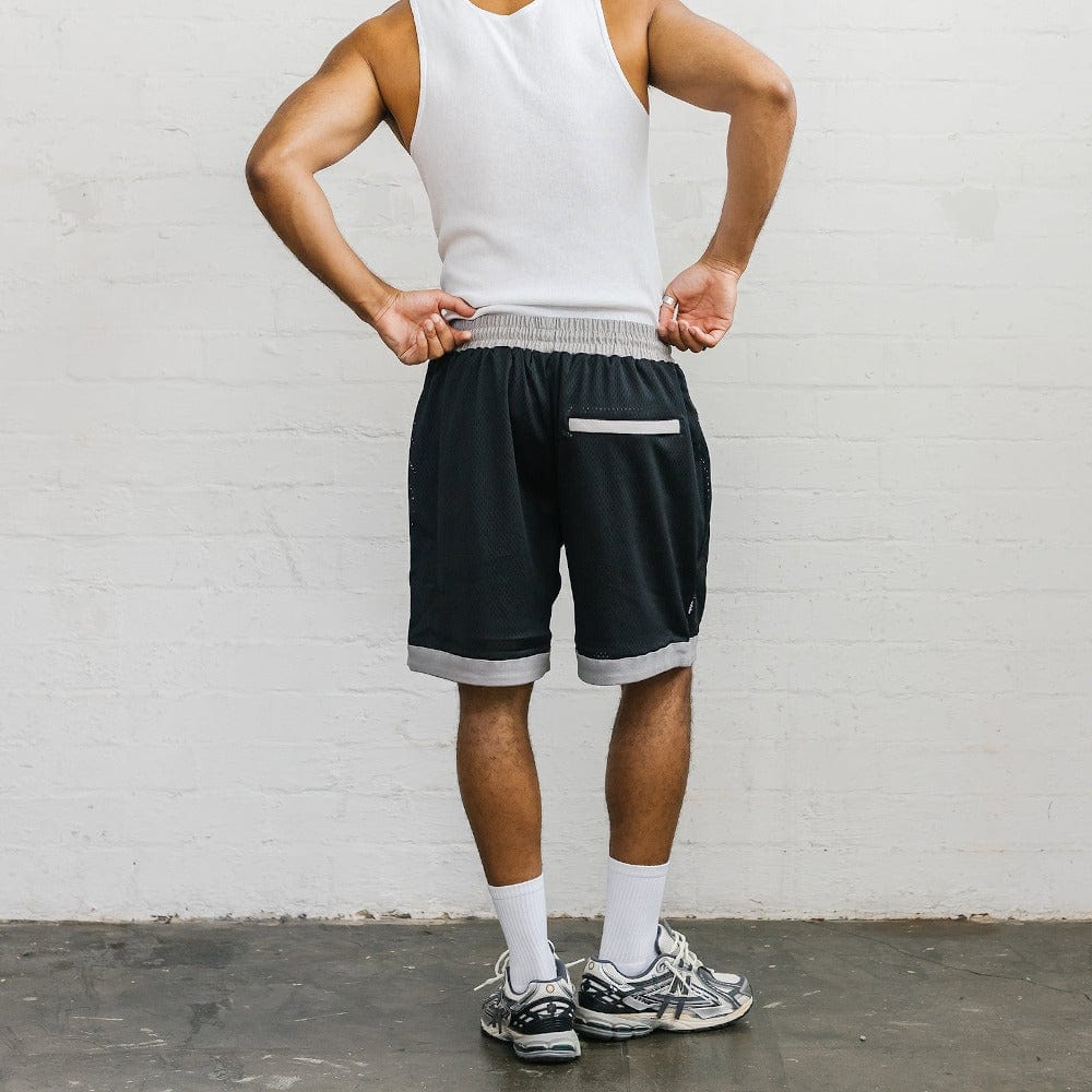 WNDRR Offcut Court Short - Black / Grey