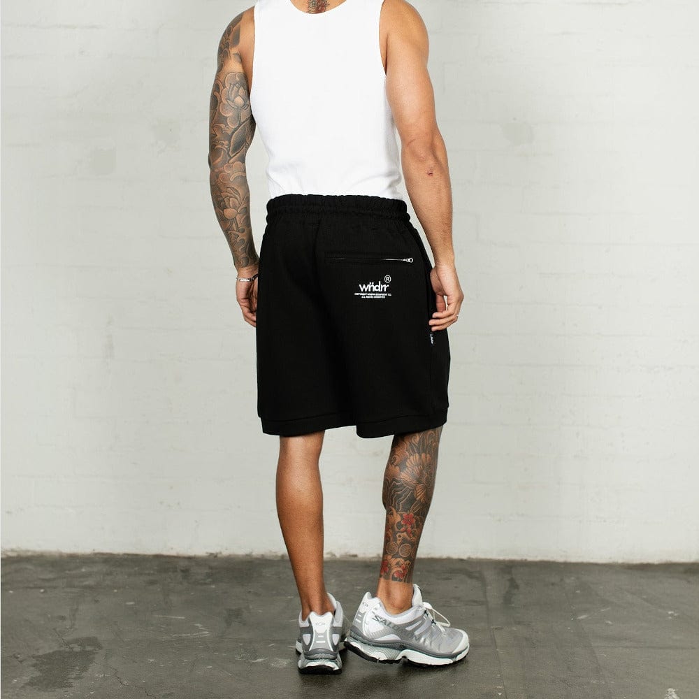 WNDRR Offcut Tech Trackshort - Black