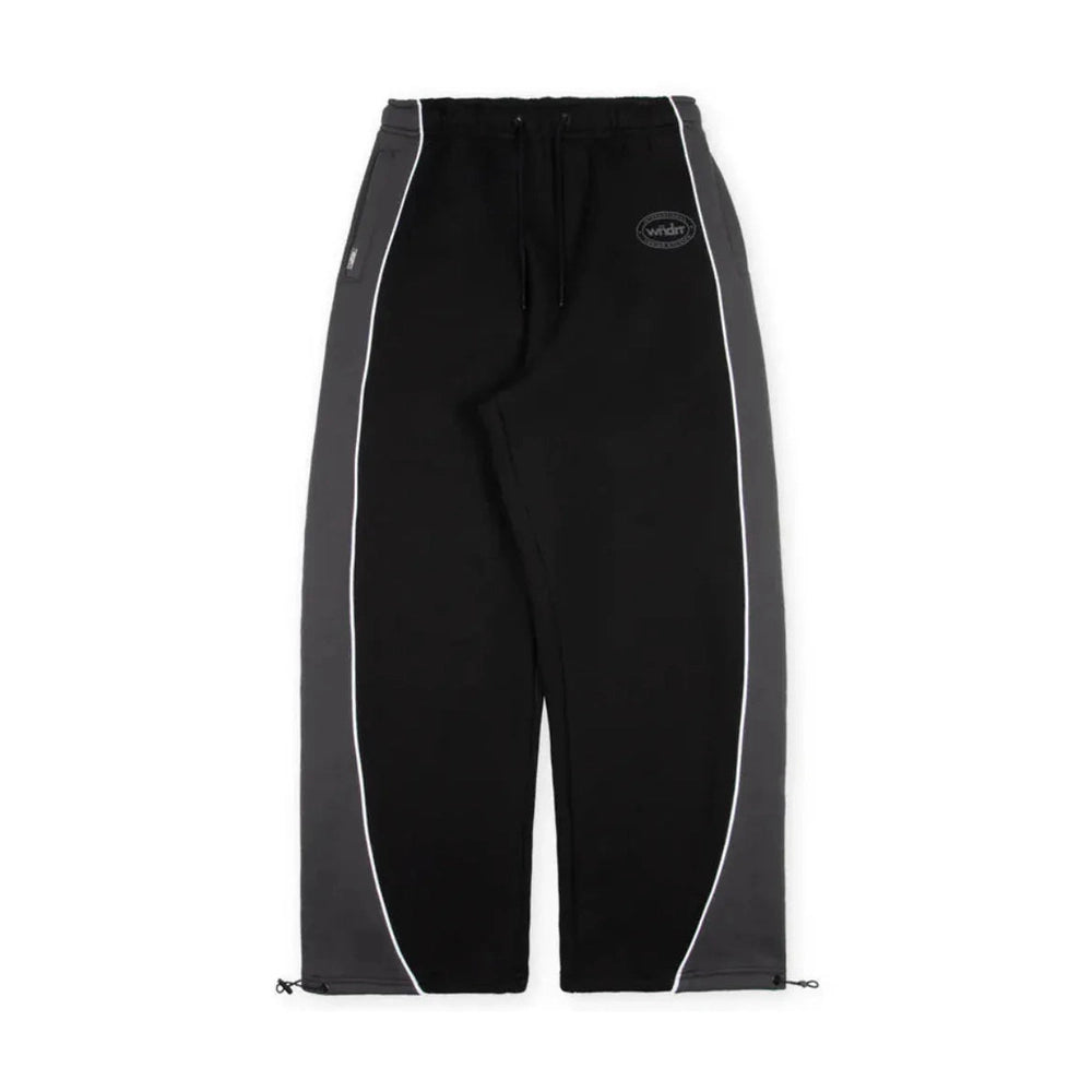 WNDRR Panel Lounge Trackpant - Black / Grey