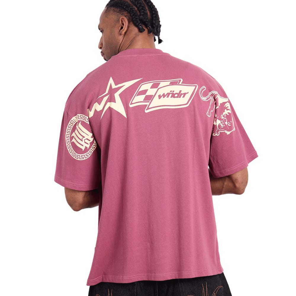 WNDRR Advocate Heavy Weight Tee - Rose