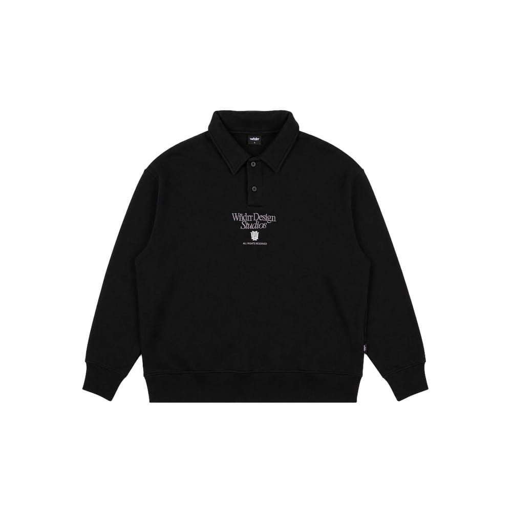 WNDRR Atelier Rugby Sweat - Black
