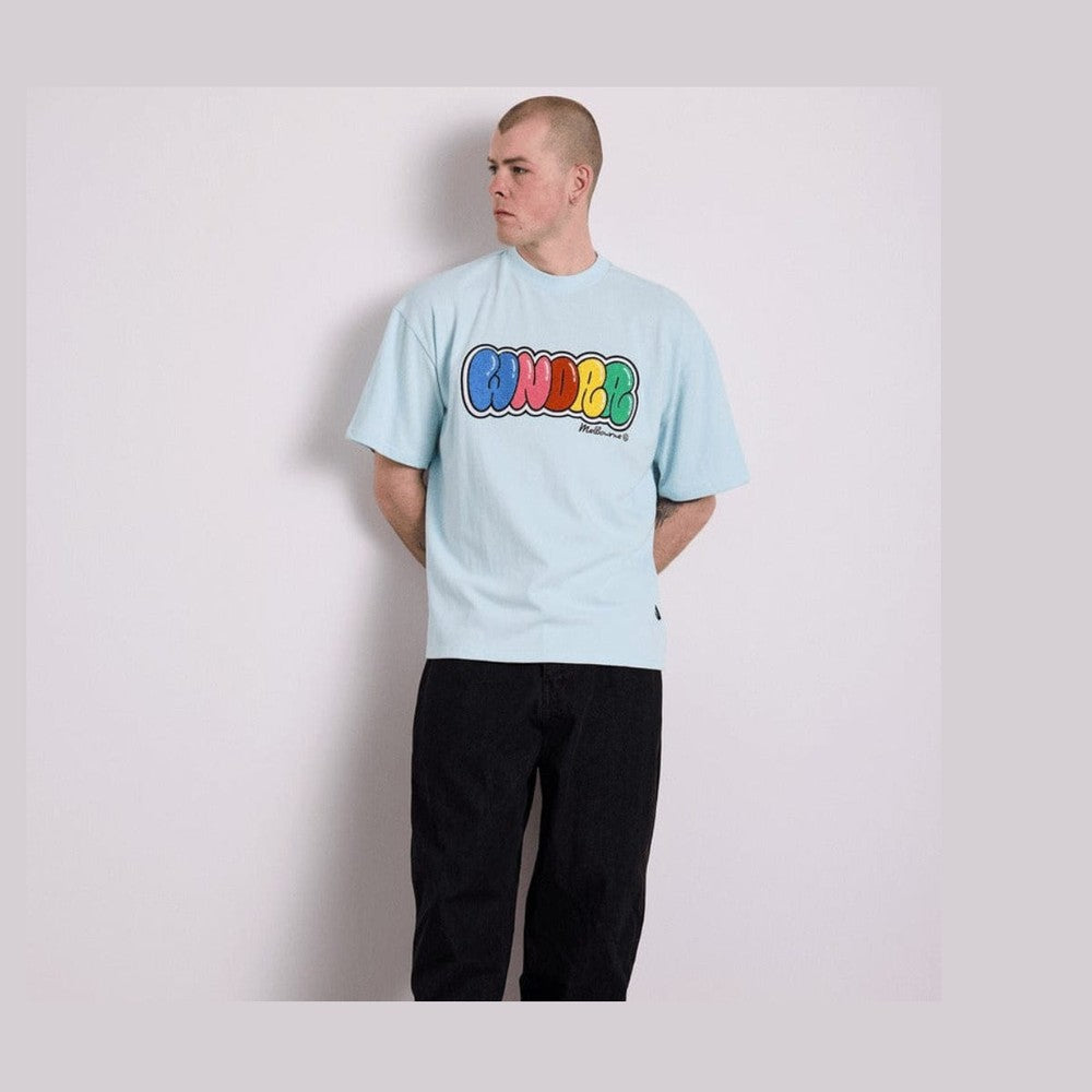 WNDRR Blissed Heavy Weight Tee - Baby Blue