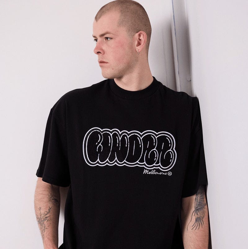 WNDRR Blissed Heavy Weight Tee - Black