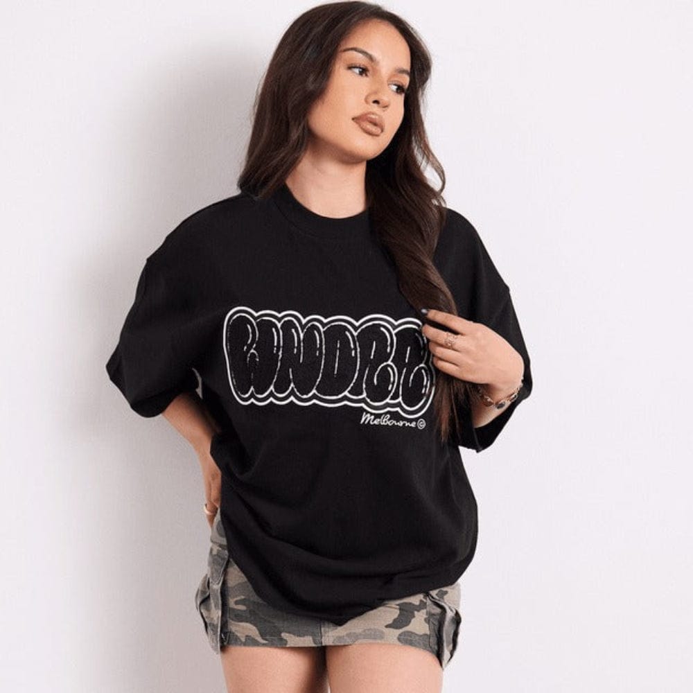 WNDRR Blissed Heavy Weight Tee - Black
