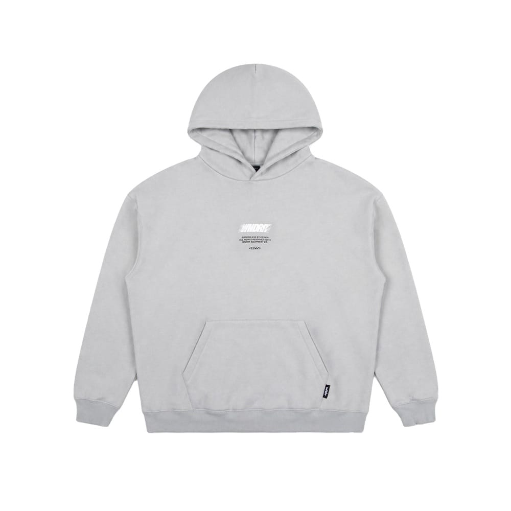 WNDRR Borderless Hood Sweat - Cement Grey
