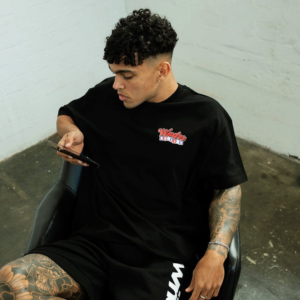 WNDRR Bowling Box Fit Tee - Black