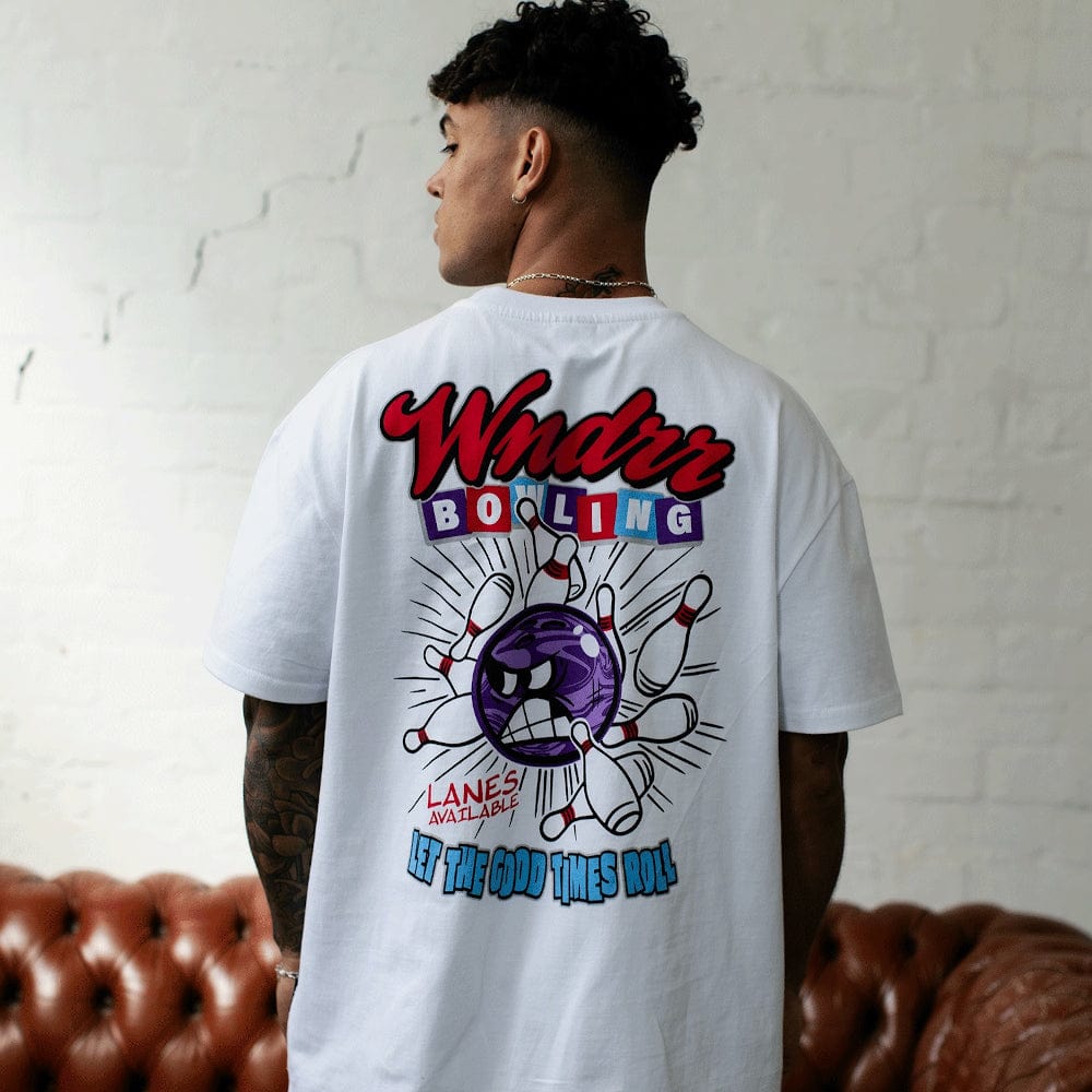 WNDRR Bowling Box Fit Tee - White