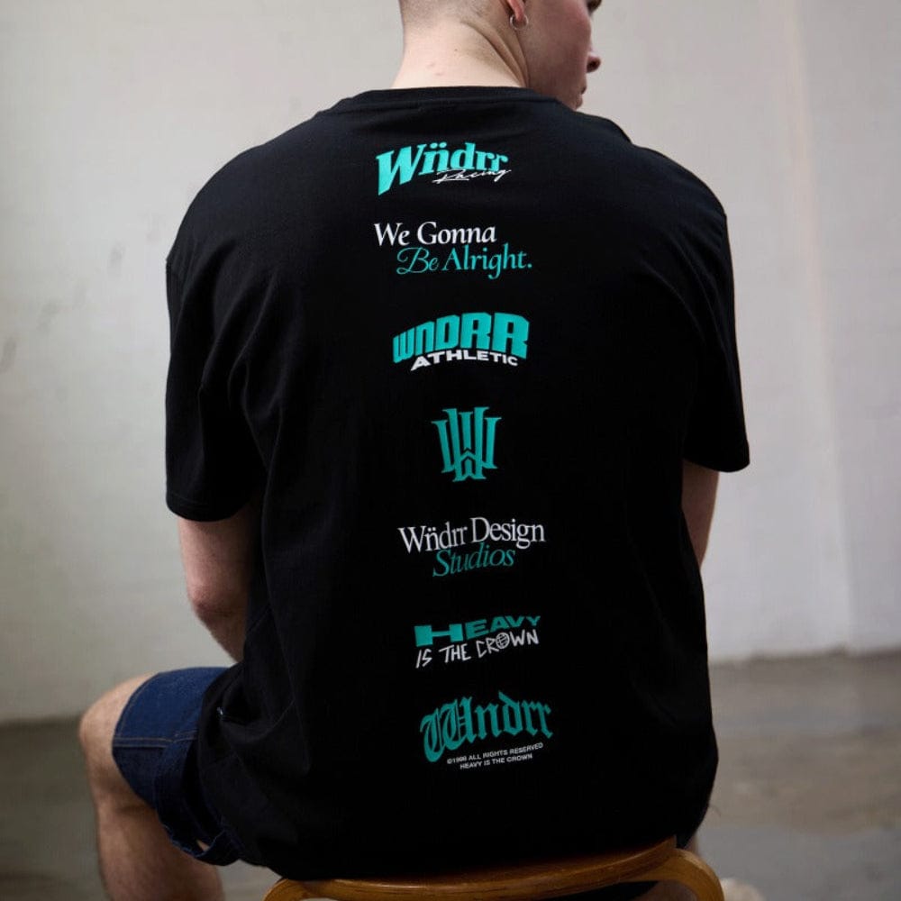 WNDRR Collective Box Fit Tee - Black