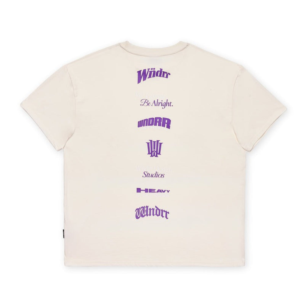 WNDRR Collective Box Fit Tee - Off White