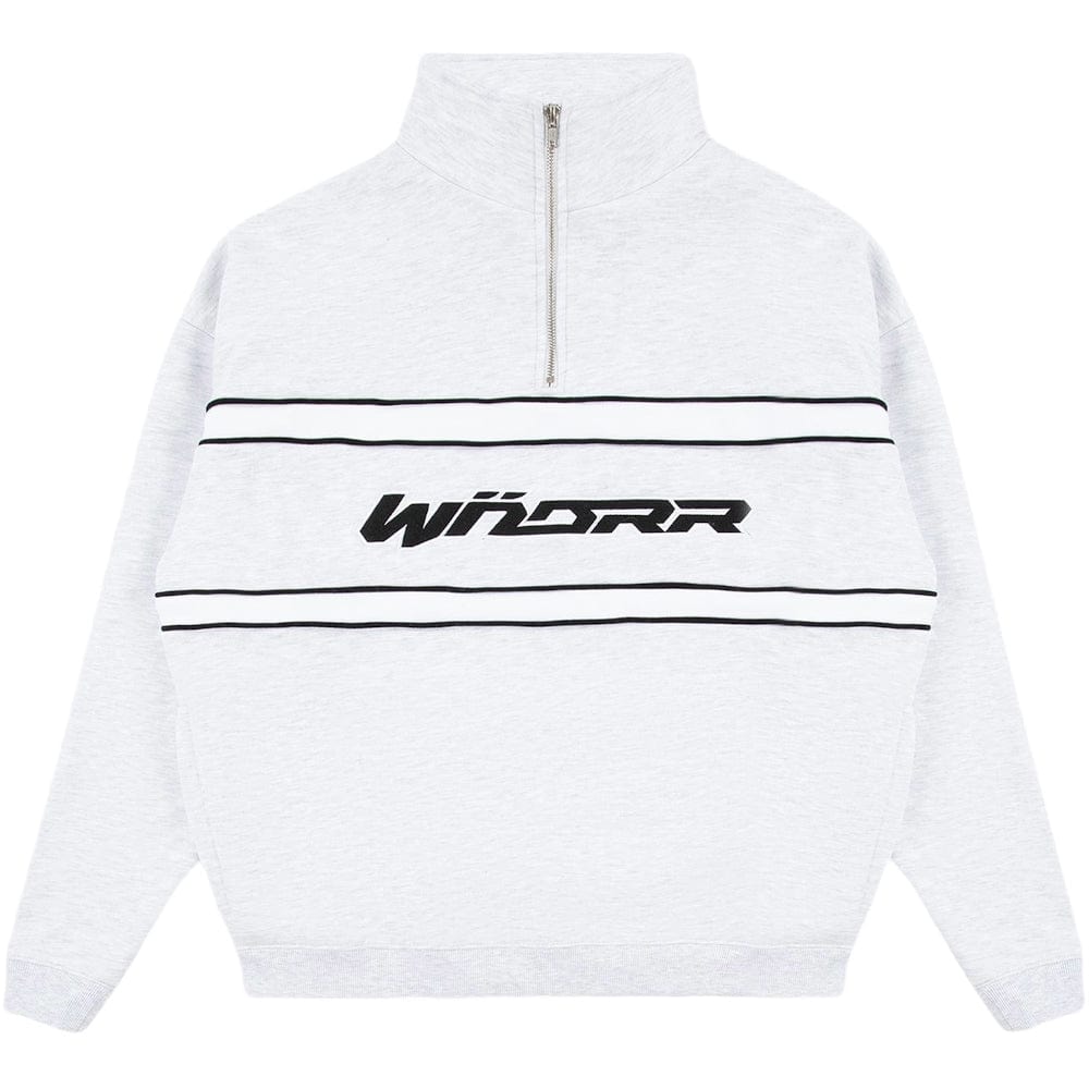 WNDRR Companion 1/4 Zip Sweat - White Marle