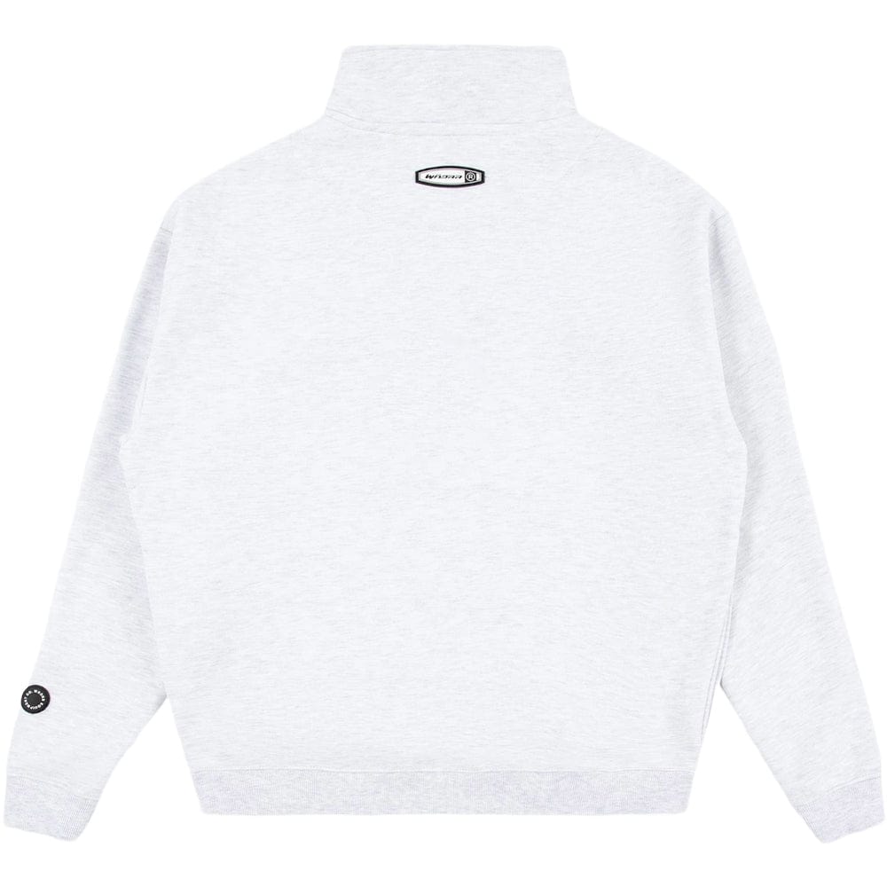 WNDRR Companion 1/4 Zip Sweat - White Marle