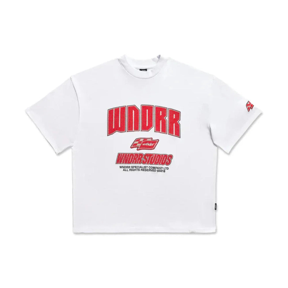 WNDRR Drivetrain Heavy Weight Tee - White