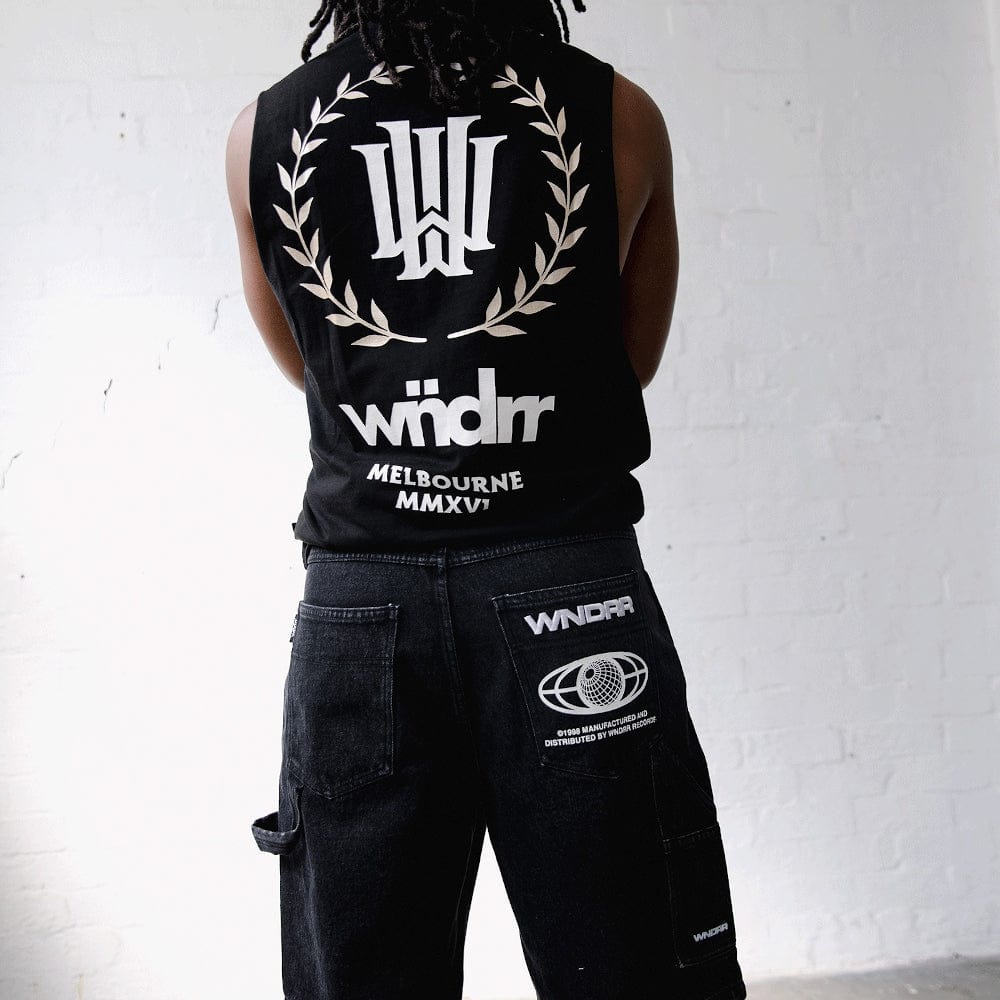 WNDRR Emperor Muscle Top - Black