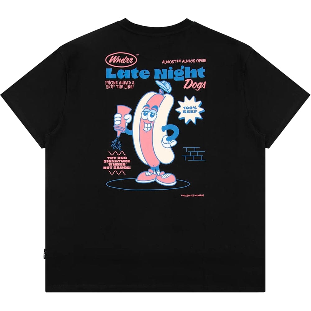 WNDRR Hot Dog Box Fit Tee - Black