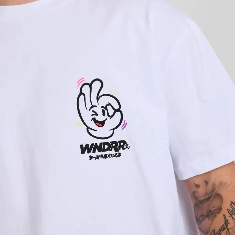 WNDRR I'm Sure Box Fit Tee - White