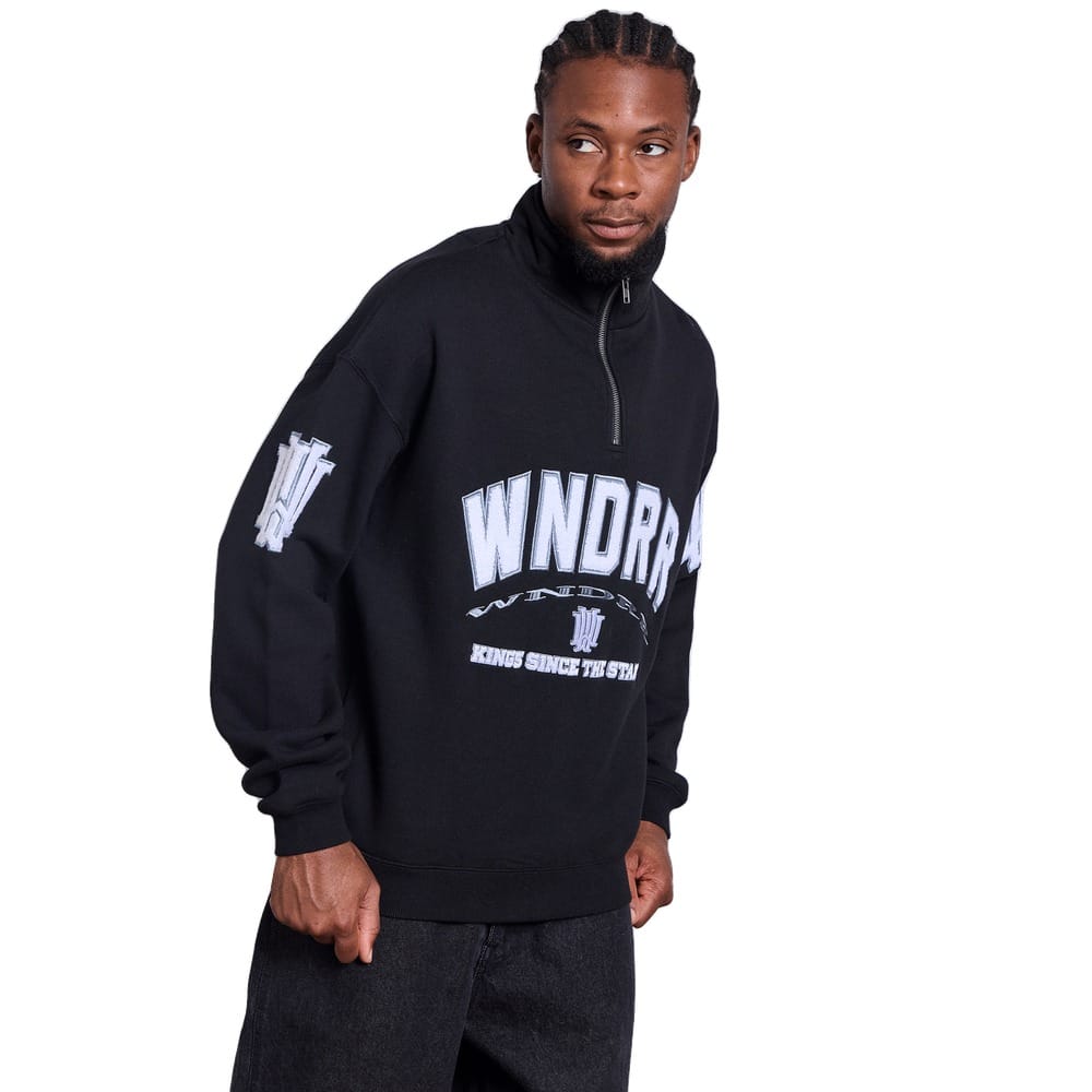 WNDRR Institute 1/4 Zip Sweat - Black