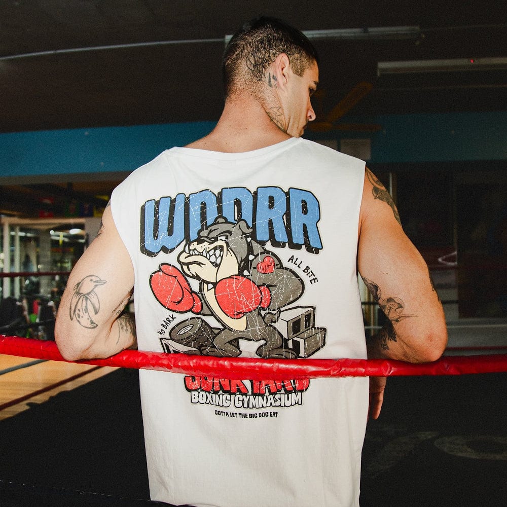 WNDRR Junkyard Muscle Top - White