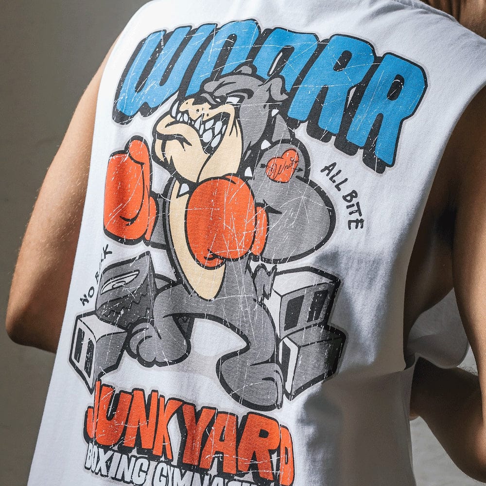 WNDRR Junkyard Muscle Top - White