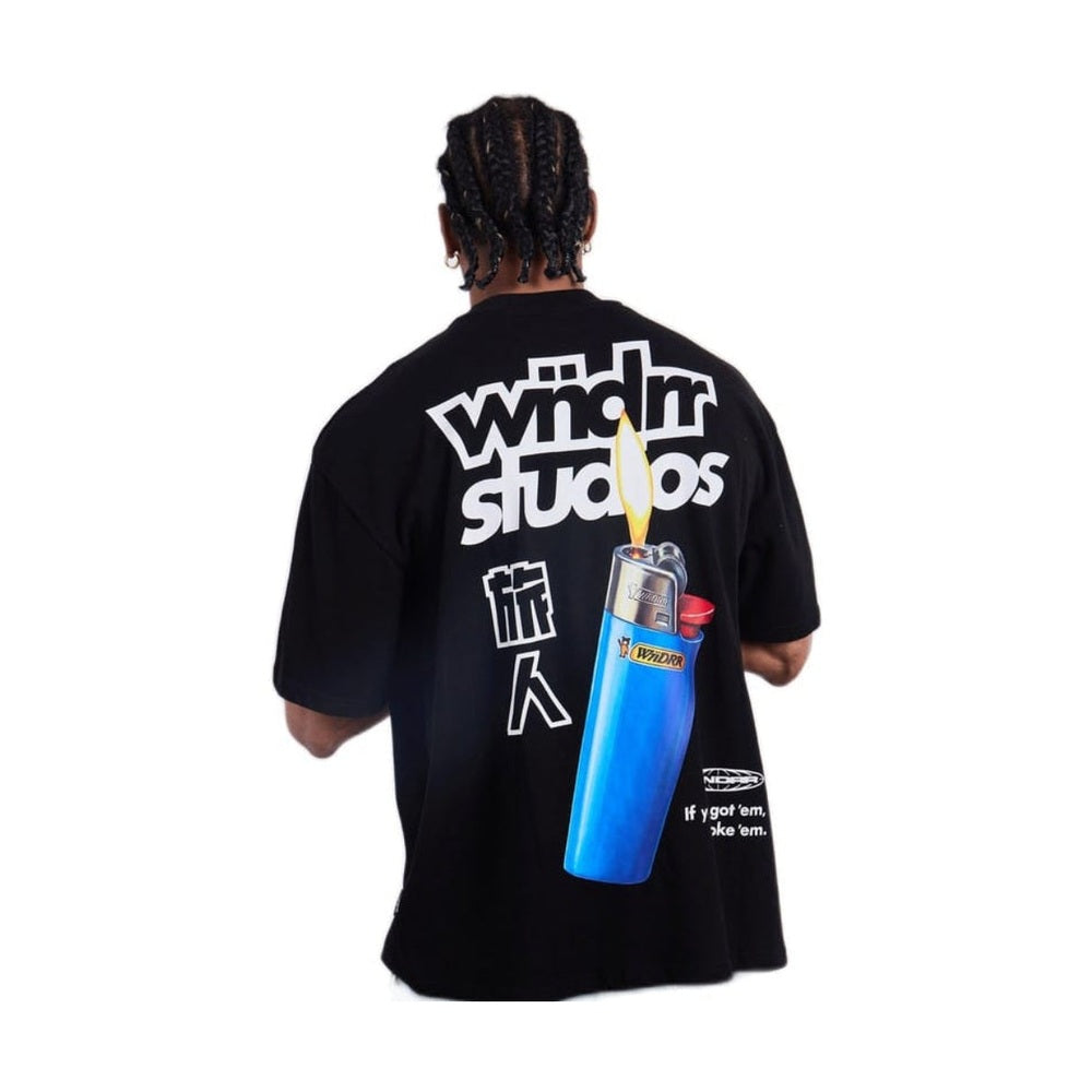 WNDRR Lighter Heavy Weight Tee - Black