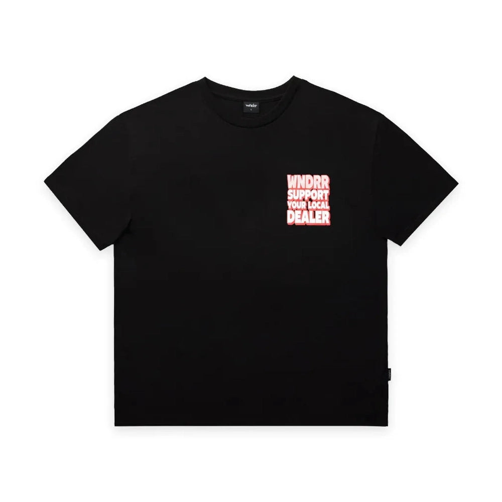 WNDRR Local BOX FIT Tee - Black