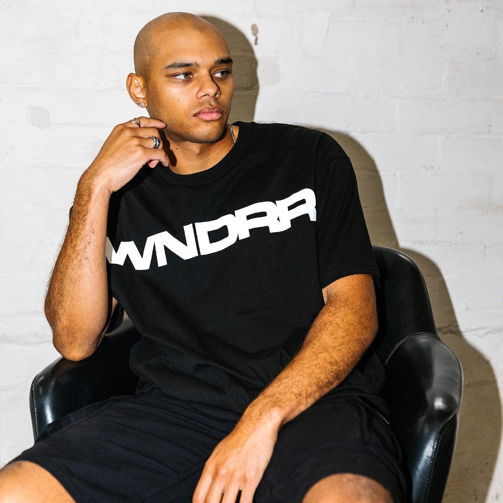 WNDRR Motif Box Fit Tee - Black