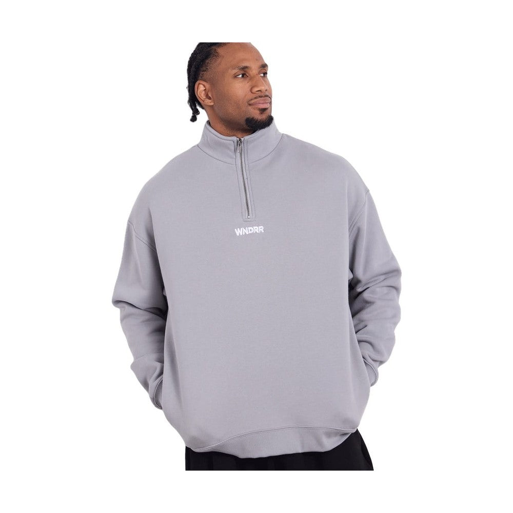 WNDRR Nimbus 1/4 ZIP Sweat - Cement Grey