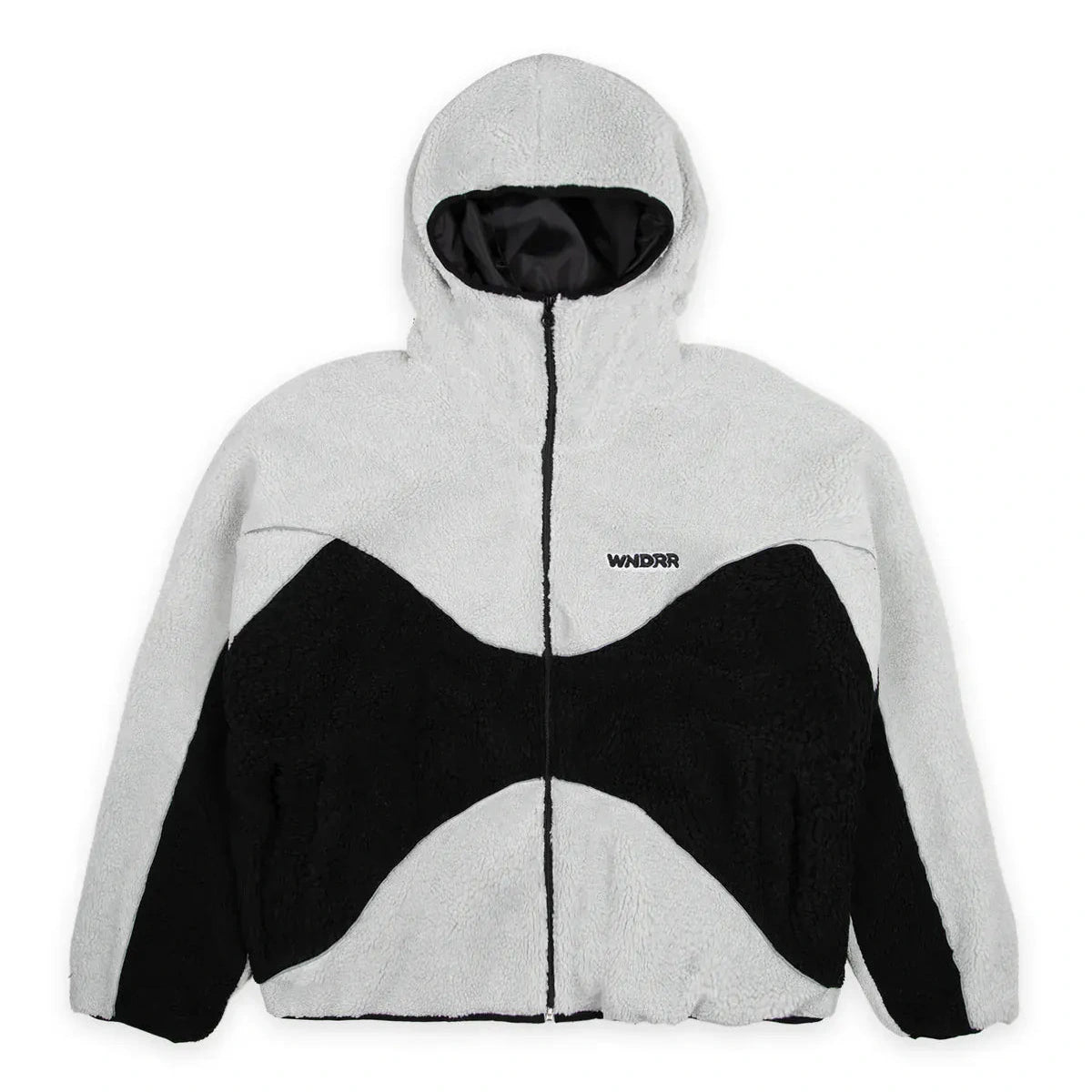 WNDRR Nimbus Fleece Jacket - Oyster / Black