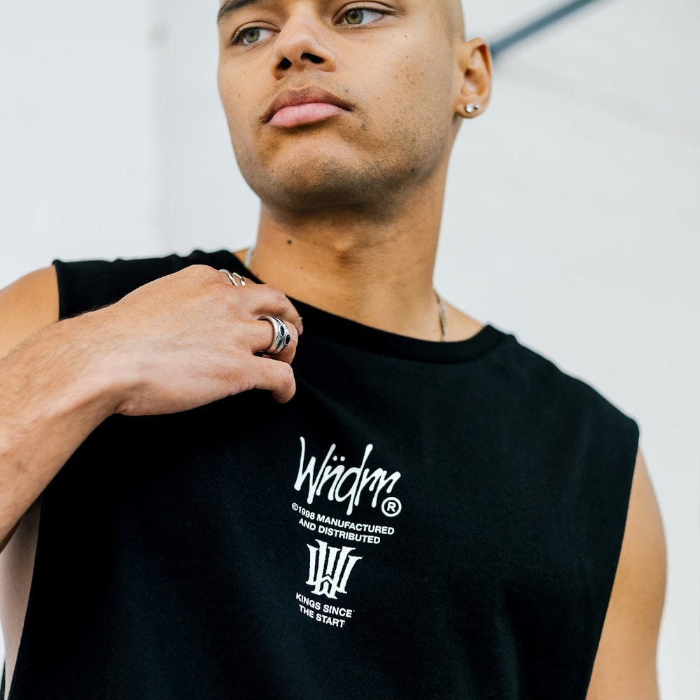 WNDRR Noise Muscle Top - Black