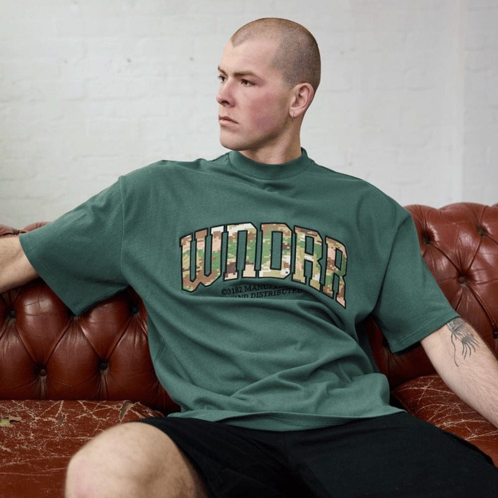 WNDRR Protocol Heavy Weight Tee - Dark Green