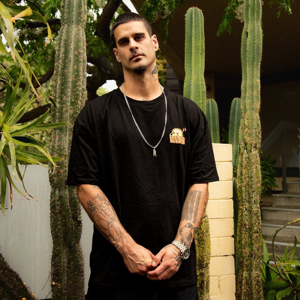WNDRR Taco Box Fit Tee - Black