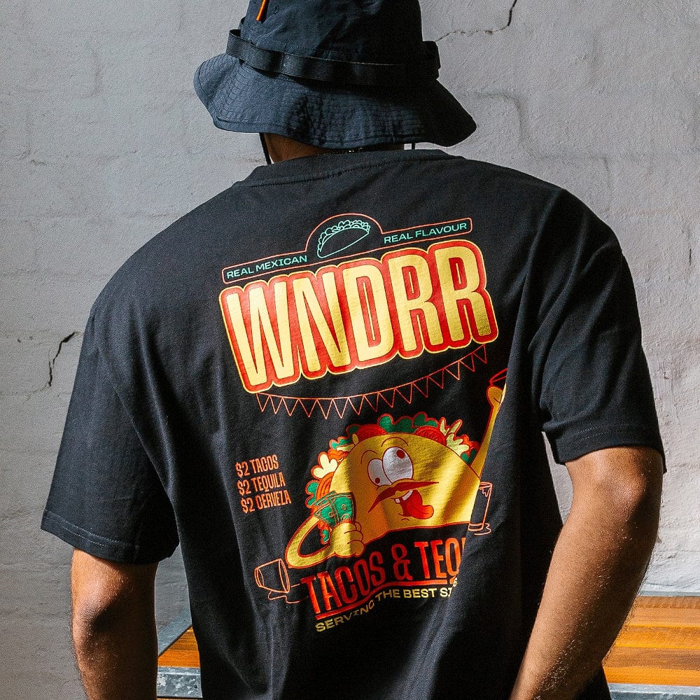WNDRR Taco Box Fit Tee - Black