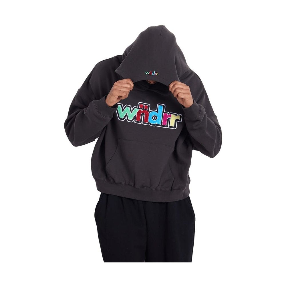 WNDRR Tint Cropped Hood Sweat - Faded Black